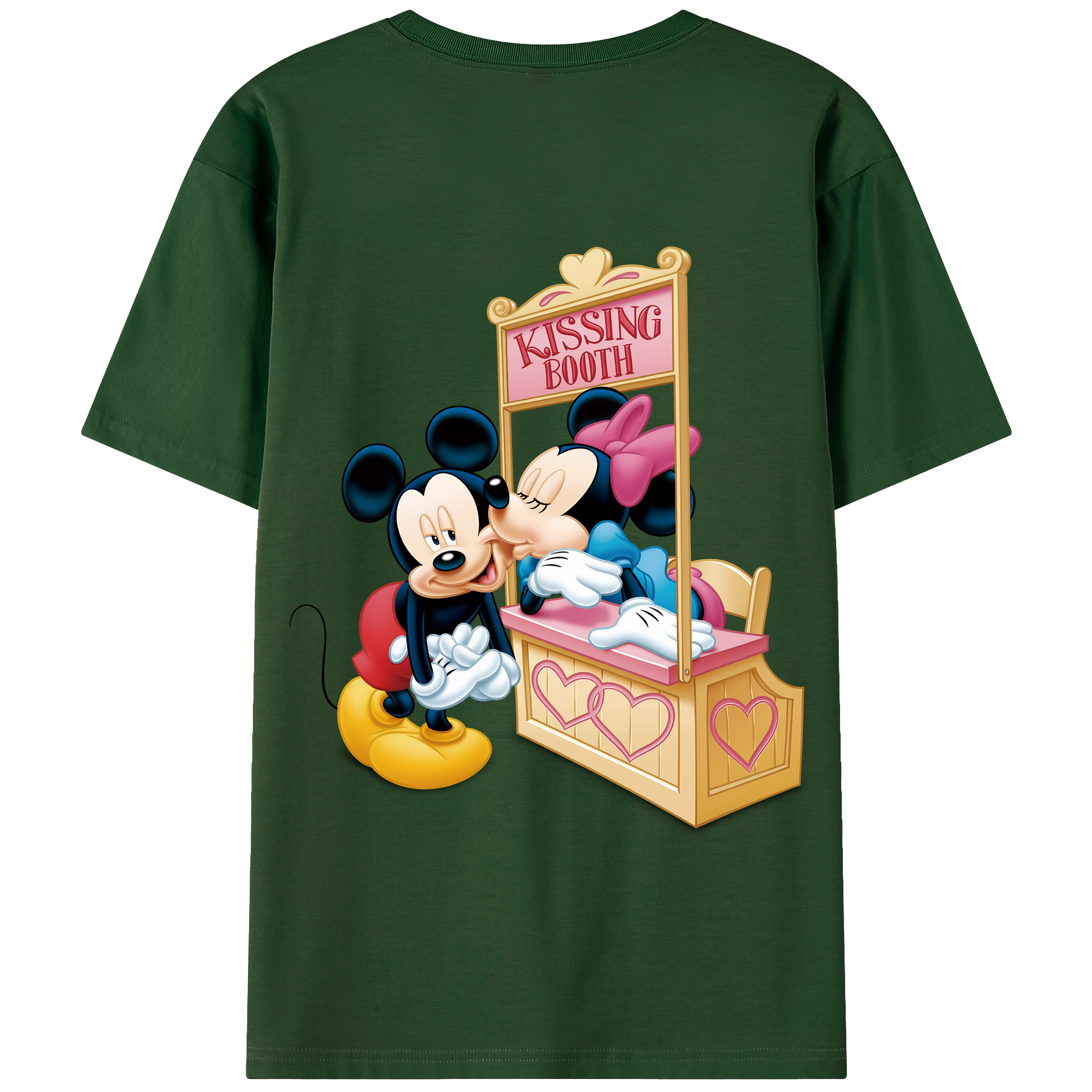 （画像用） ミッキーマウス Mickey Mouse 綿100％半袖Tシャツ（背面プリント）